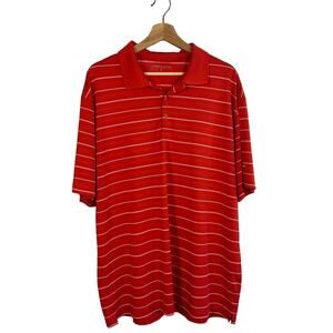 Nike Golf Dri-Fit Red Stripe Short Sleeve Polo- Men’s XL